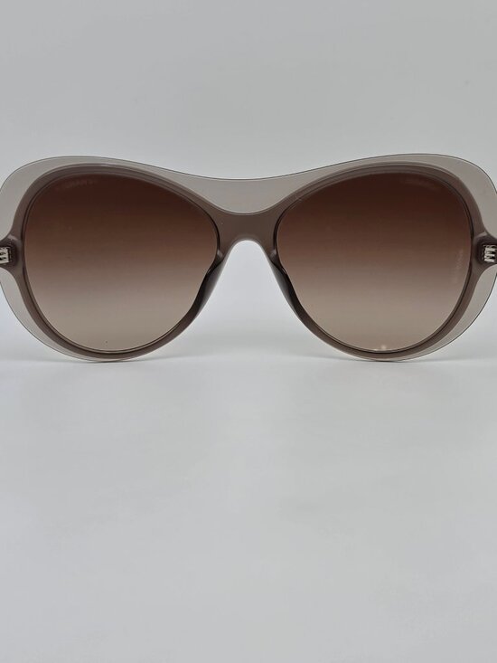 Chanel 5389-A c. 677/S5 Smoky Taupe Frame Brown Gradient Lens Sunglasses Italy main image 5